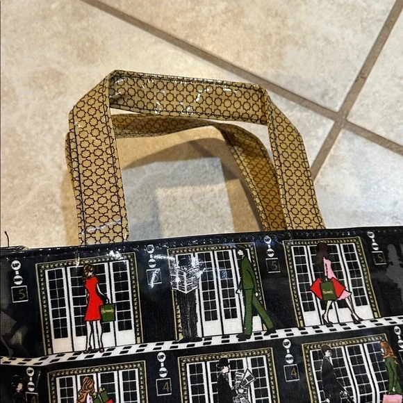 Harrod's London Elevators Shopping Tote Bag Purse - Picture 3 of 7